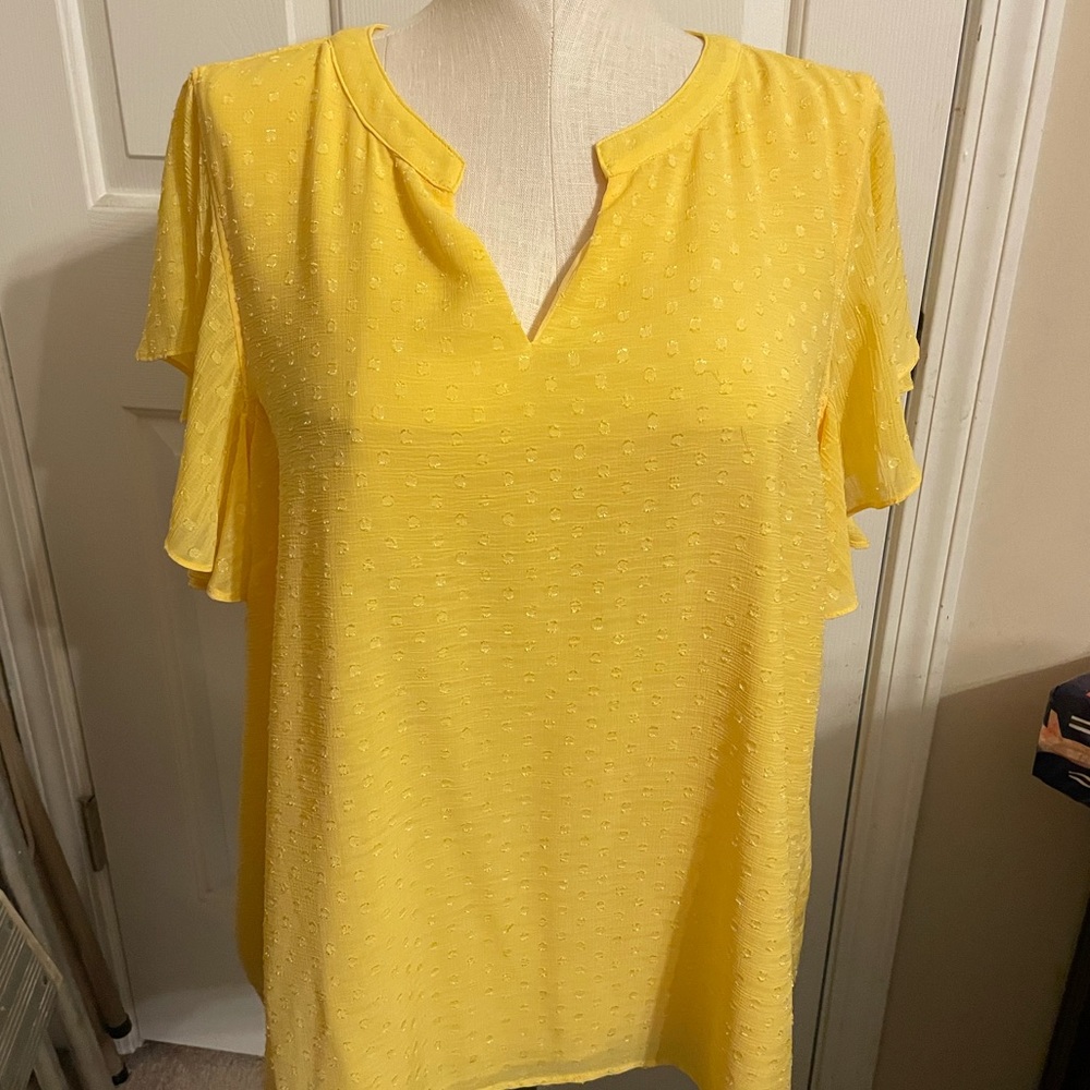 New Stitch Fix Yellow Blouse. No Tags.